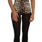 Exquisite Leopard Print Bodysuit Dress