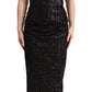 Elegant Sequined Sheath Evening Dress