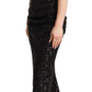 Elegant Sequined Sheath Evening Dress