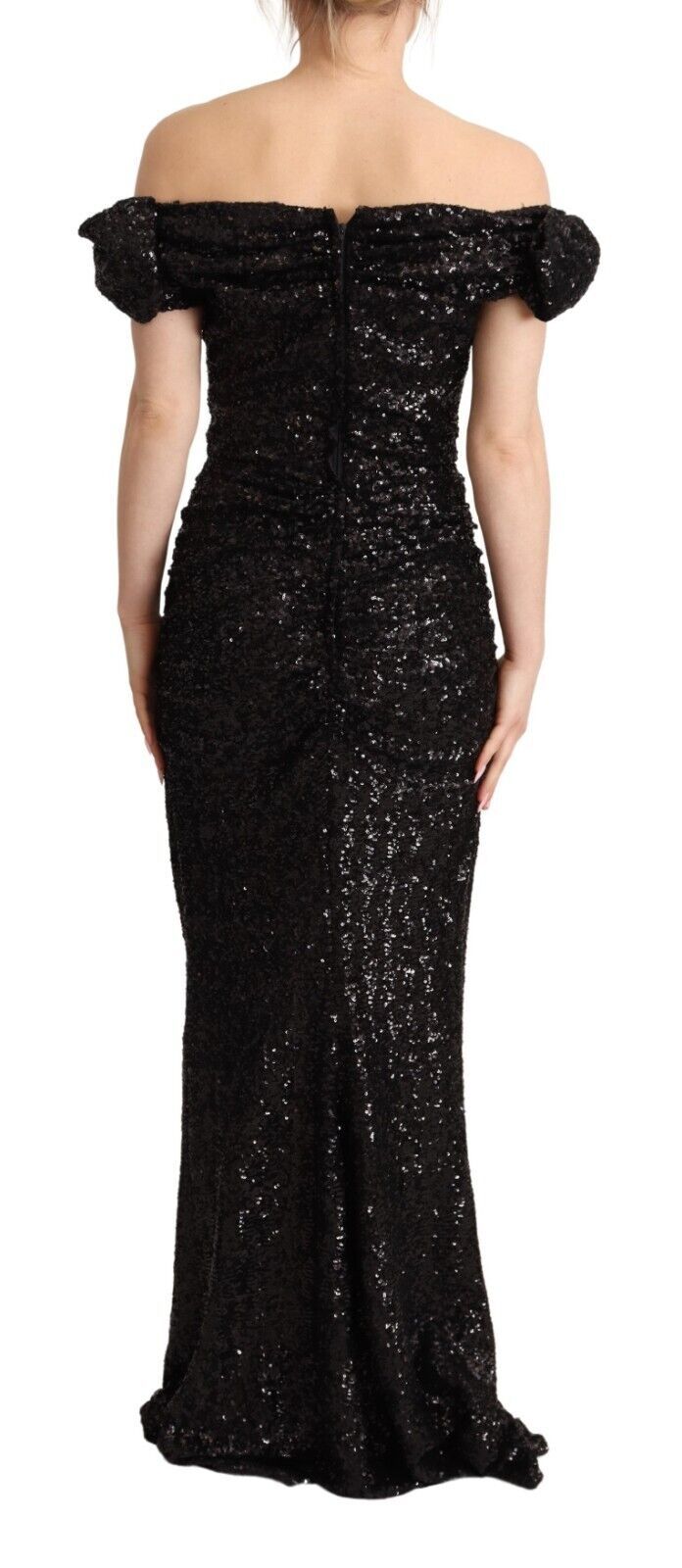 Elegant Sequined Sheath Evening Dress