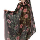 Elegant Floral Kaftan Silk Dress