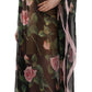 Elegant Floral Kaftan Silk Dress