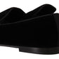 Elegant Black Velvet Loafers