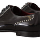 Elegant Crystal-Embellished Leather Dress Shoes