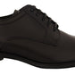 Elegant Black Leather Derby Shoes