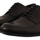 Elegant Black Leather Derby Shoes