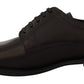 Elegant Black Leather Derby Shoes