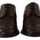 Elegant Calfskin Derby Oxford Wingtips