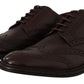 Elegant Calfskin Derby Oxford Wingtips
