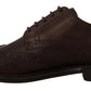 Elegant Calfskin Derby Oxford Wingtips