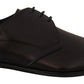 Elegant Black Leather Derby Shoes