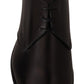 Elegant Black Leather Derby Shoes
