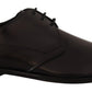 Elegant Black Leather Derby Shoes