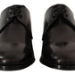 Elegant Black Leather Derby Shoes