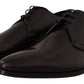 Elegant Black Leather Derby Shoes