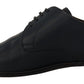 Elegant Navy Blue Derby Formal Shoes