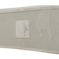 Chic White Leather Slides with Gold Embroidery