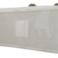 Regal White Leather Slides with Crown Patch