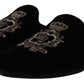 Elegant Velvet Embroidered Slides