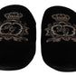 Elegant Velvet Embroidered Slides
