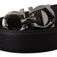 Elegant Reversible Leather Belt - Silver Buckle