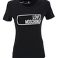 Black Cotton Women T-Shirt