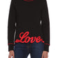 Black Cotton Women Sweater