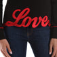 Black Cotton Women Sweater