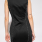 Black Polyester Women Dress