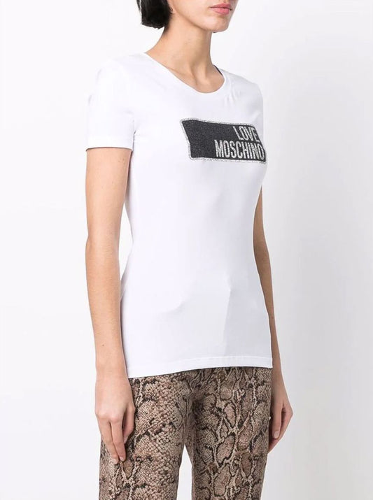 White Cotton Women T-Shirt