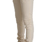 Elegant Off White Slim Fit Skinny Pants