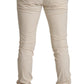 Elegant Off White Slim Fit Skinny Pants