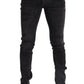Elegant Slim Fit Black Denim Jeans