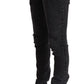 Elegant Slim Fit Black Denim Jeans
