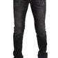 Elegant Dark Grey Slim Fit Denim