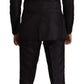 Elegant Black Silk Two-Piece Suit