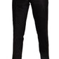 Elegant Black Silk Two-Piece Suit