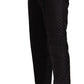 Elegant Black Silk Two-Piece Suit