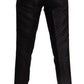 Elegant Black Silk Two-Piece Suit