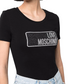 Black Cotton Women T-Shirt