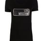 Black Cotton Women T-Shirt