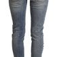 Elegant Slim Fit Distressed Denim Jeans