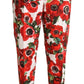 Chic Anemone Printed Tapered Cotton Pants