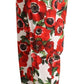 Chic Anemone Printed Tapered Cotton Pants