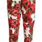 Chic Anemone Printed Tapered Cotton Pants