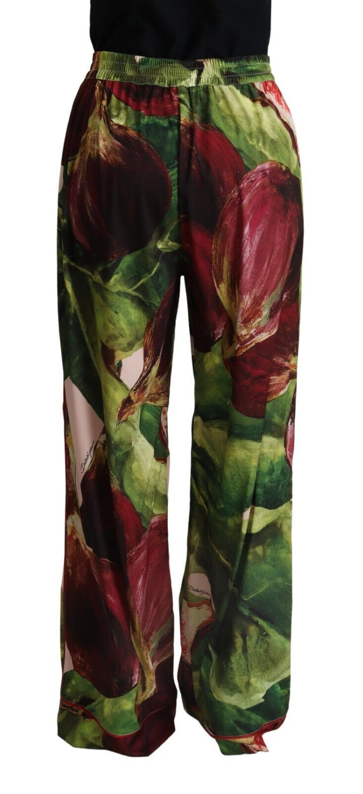Elegant Wide Leg Figue Print Pants