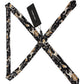 Black Gold Music Print Silk Neck Tie