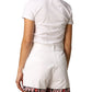 White Cotton Women T-Shirt
