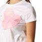 White Cotton Women T-Shirt