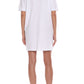 Chic Graphic Print Cotton T-Shirt Dress